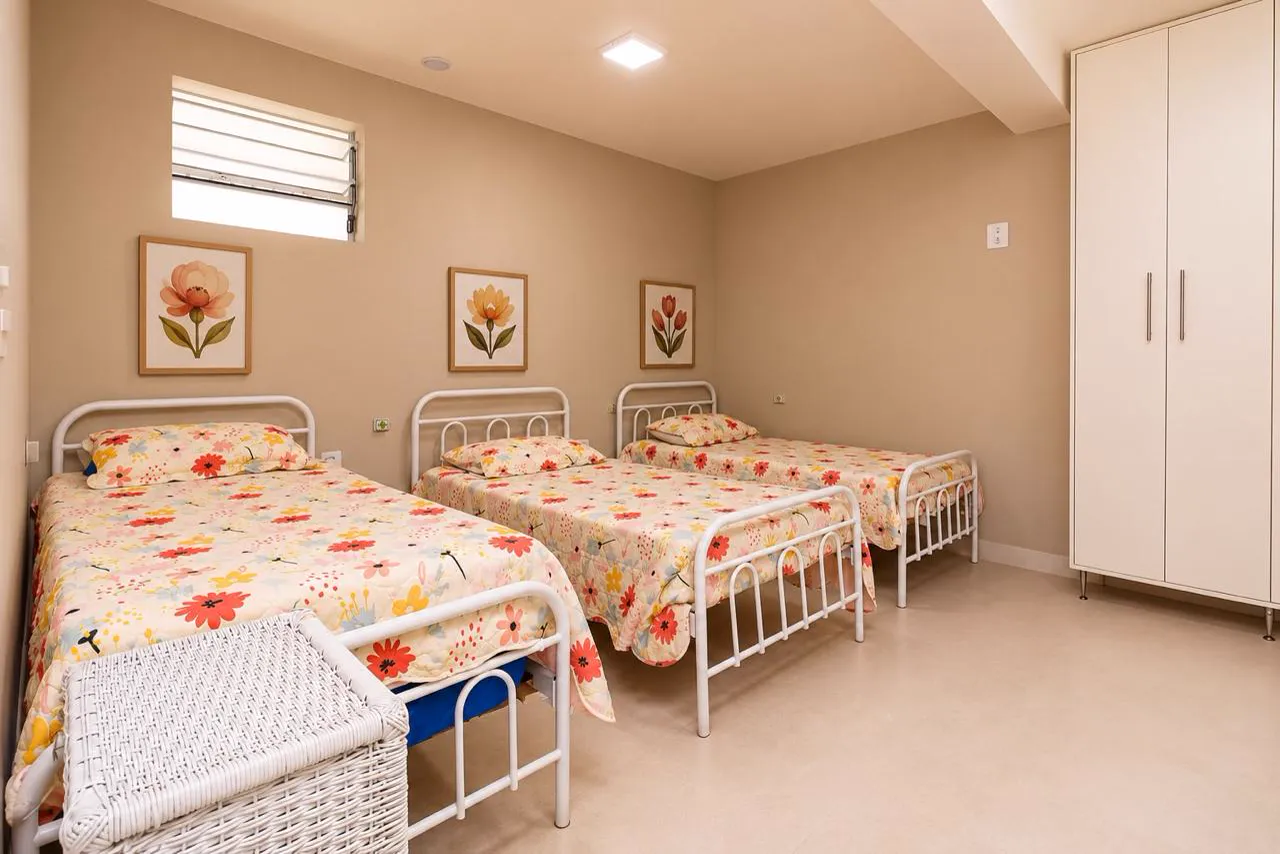 Quarto compartilhado da Unidade Juvenal Parada